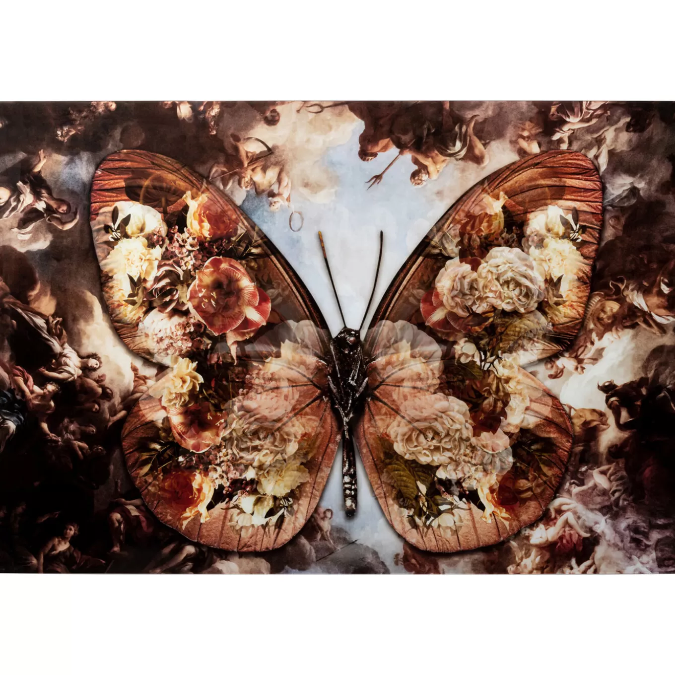 Glass Picture Butterfly 150X100Cm^KARE Design Clearance