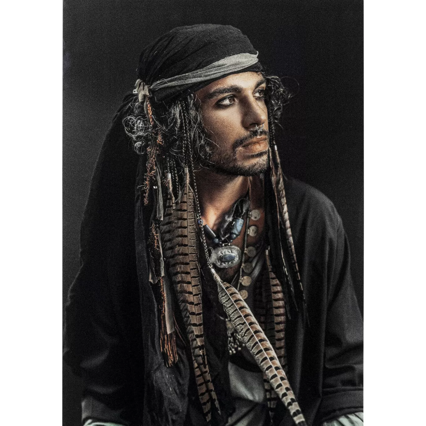 Glass Picture Pirate 80X120Cm^KARE Design New