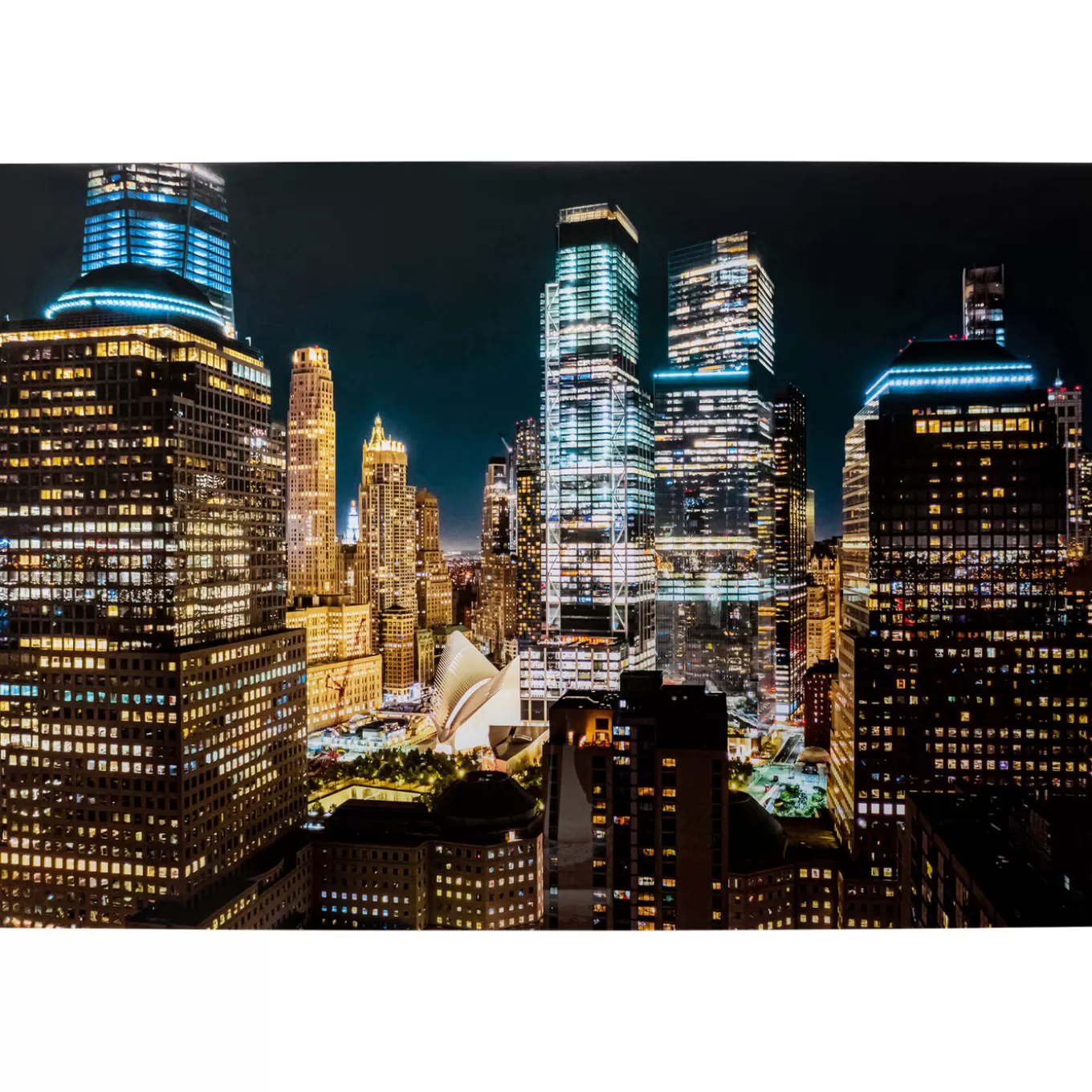 Glass Picture Skyline Night 150X100Cm^KARE Design Fashion