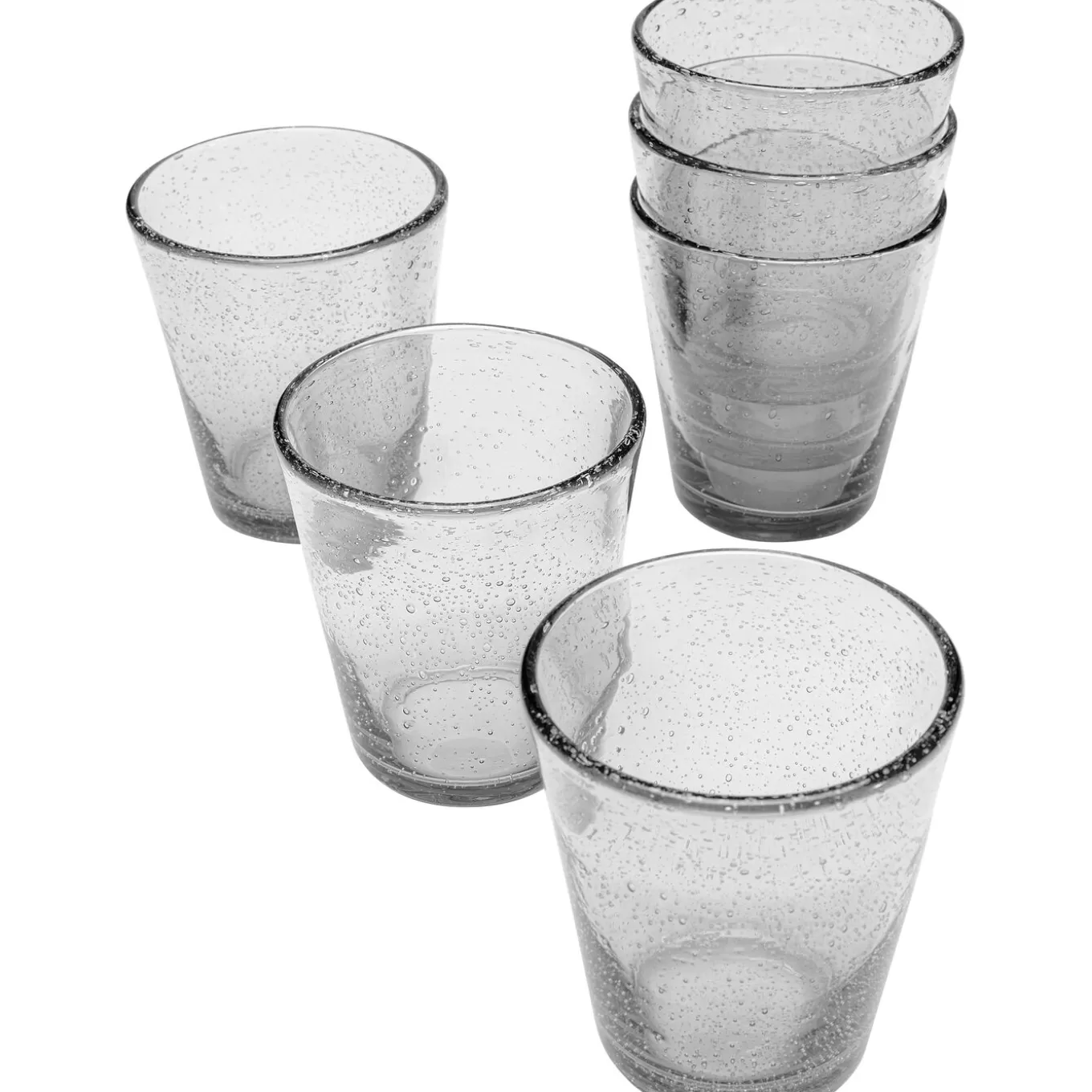 Glass-Set Bubble Clear (6/Part)^KARE Design Online