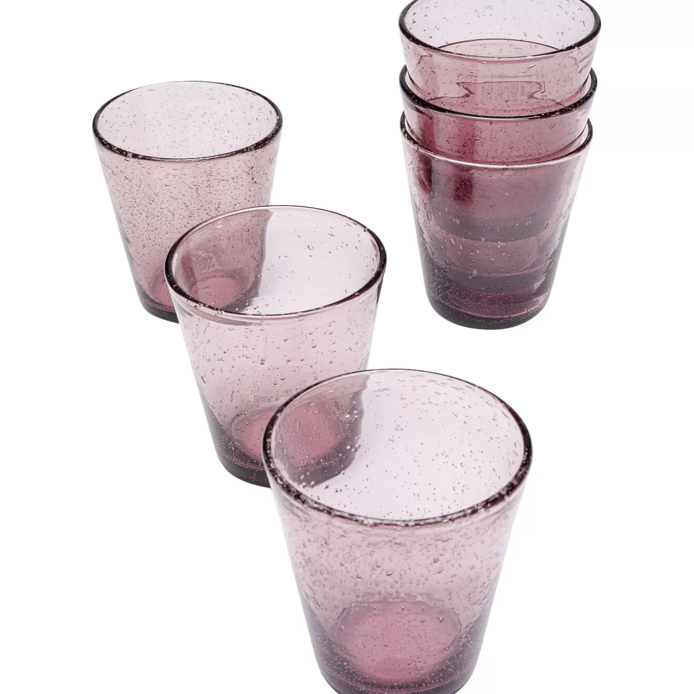 Glass-Set Bubble Mauve (6/Part)^KARE Design New