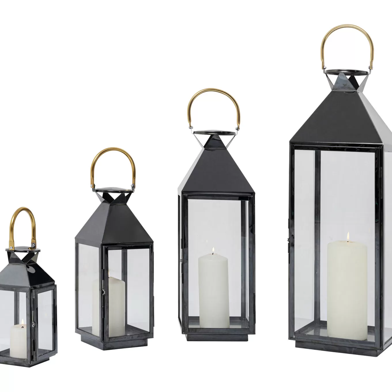 Lantern Giardino Black (4/Set)^KARE Design Clearance