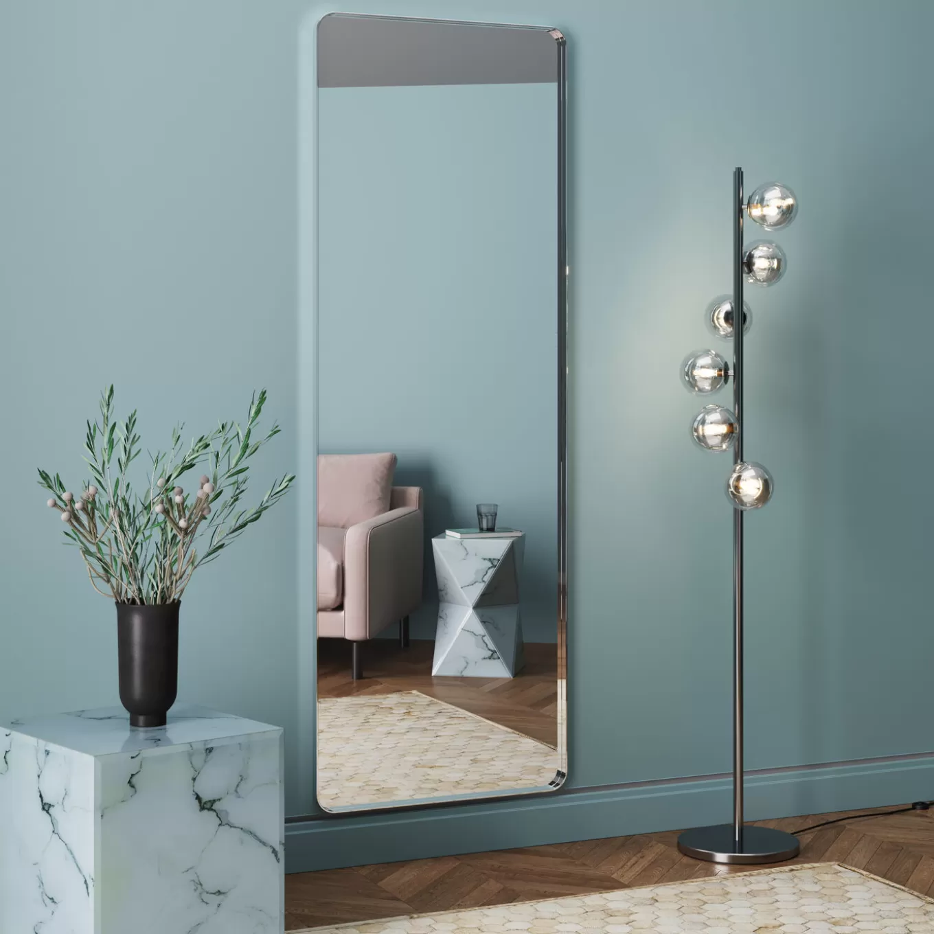 Mirror Curvy Chrome Look 70X200Cm^KARE Design Flash Sale