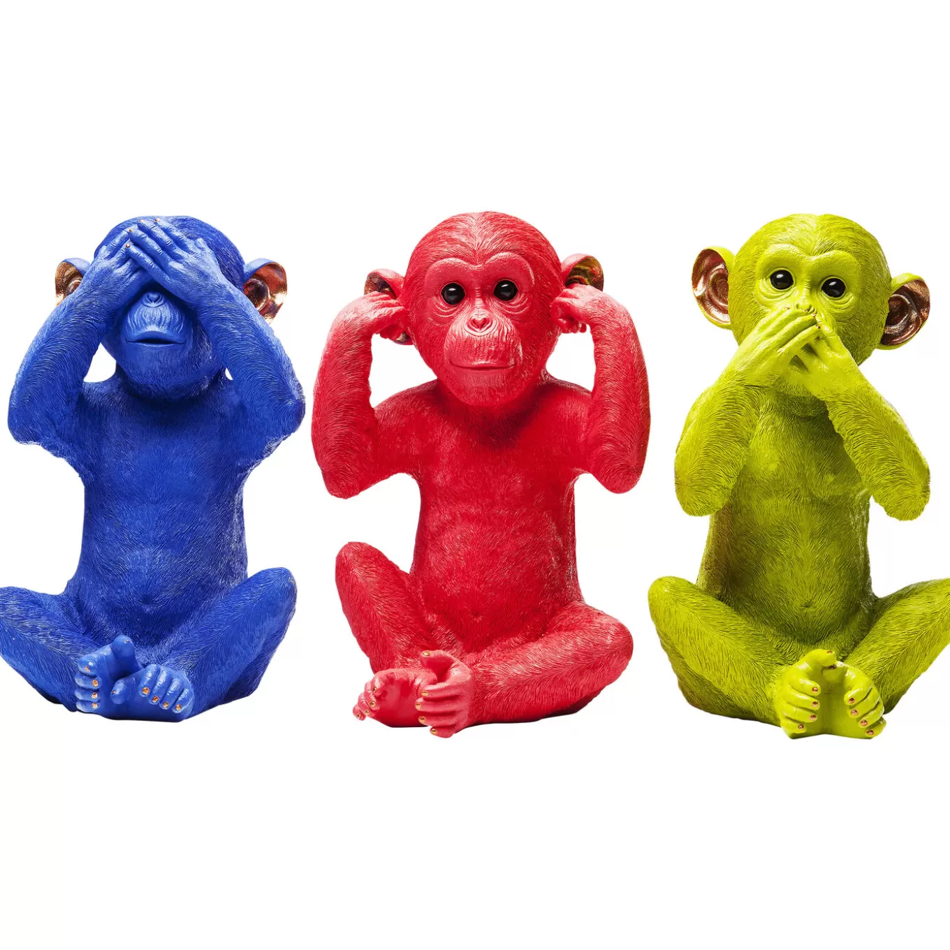 Money Box Monkey Mizaru Blue^KARE Design Store