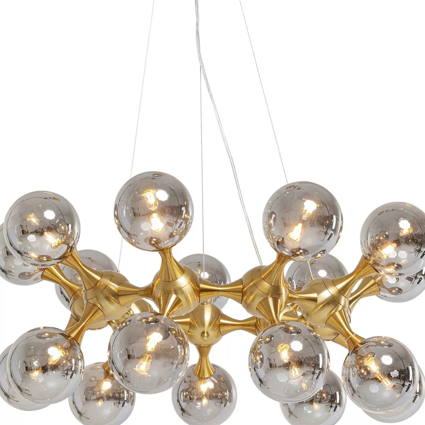 Pendant Lamp Atomic Balls Brass O74Cm^KARE Design Store