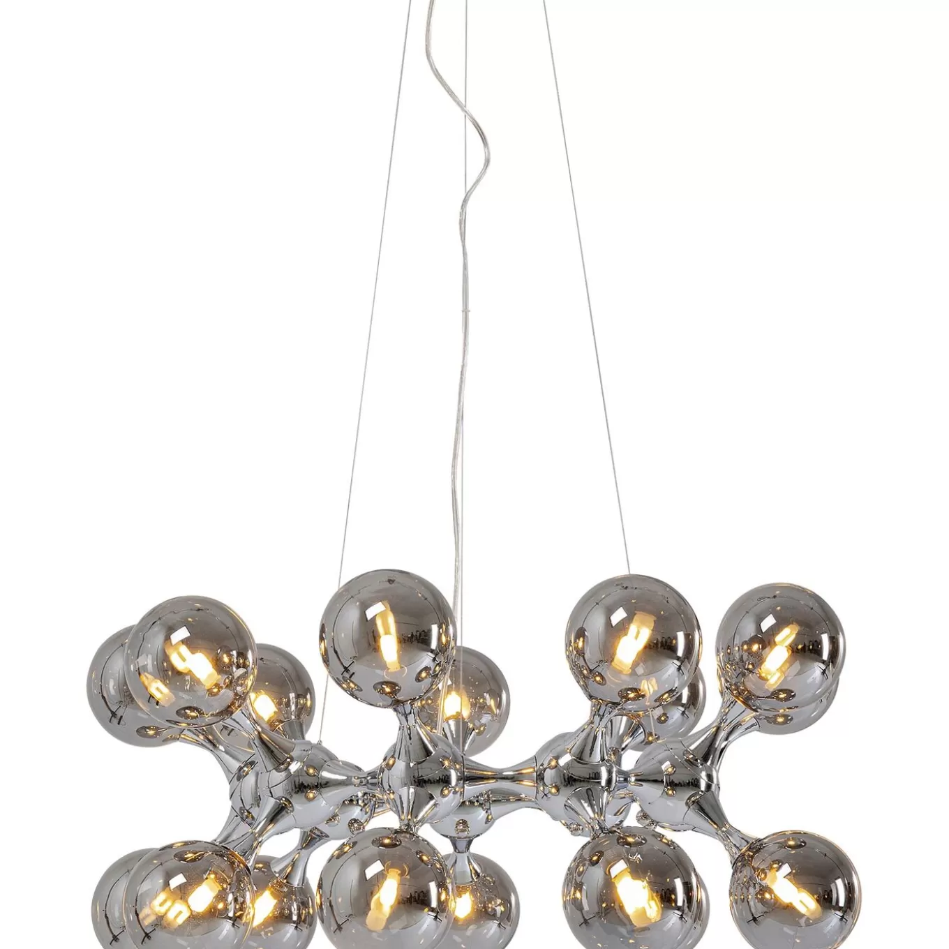 Pendant Lamp Atomic Balls Silver O74Cm^KARE Design Store