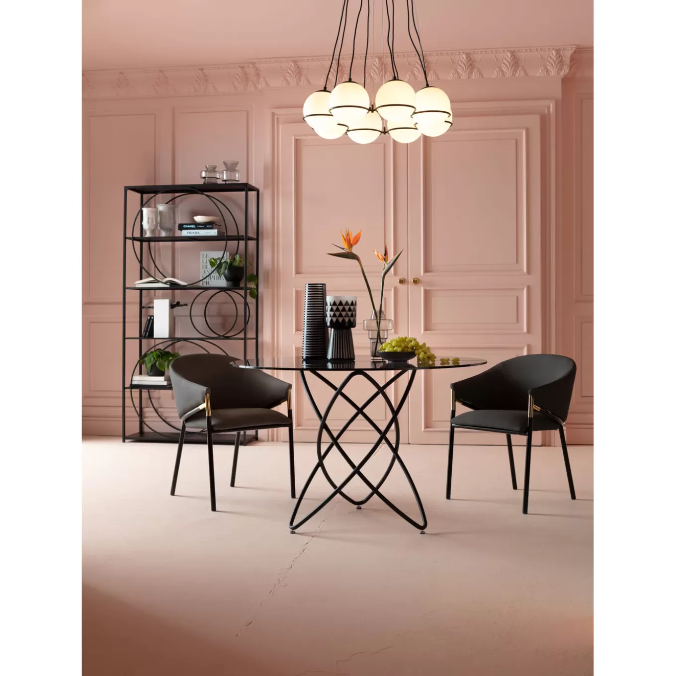 Pendant Lamp Globes Black O71Cm^KARE Design Sale