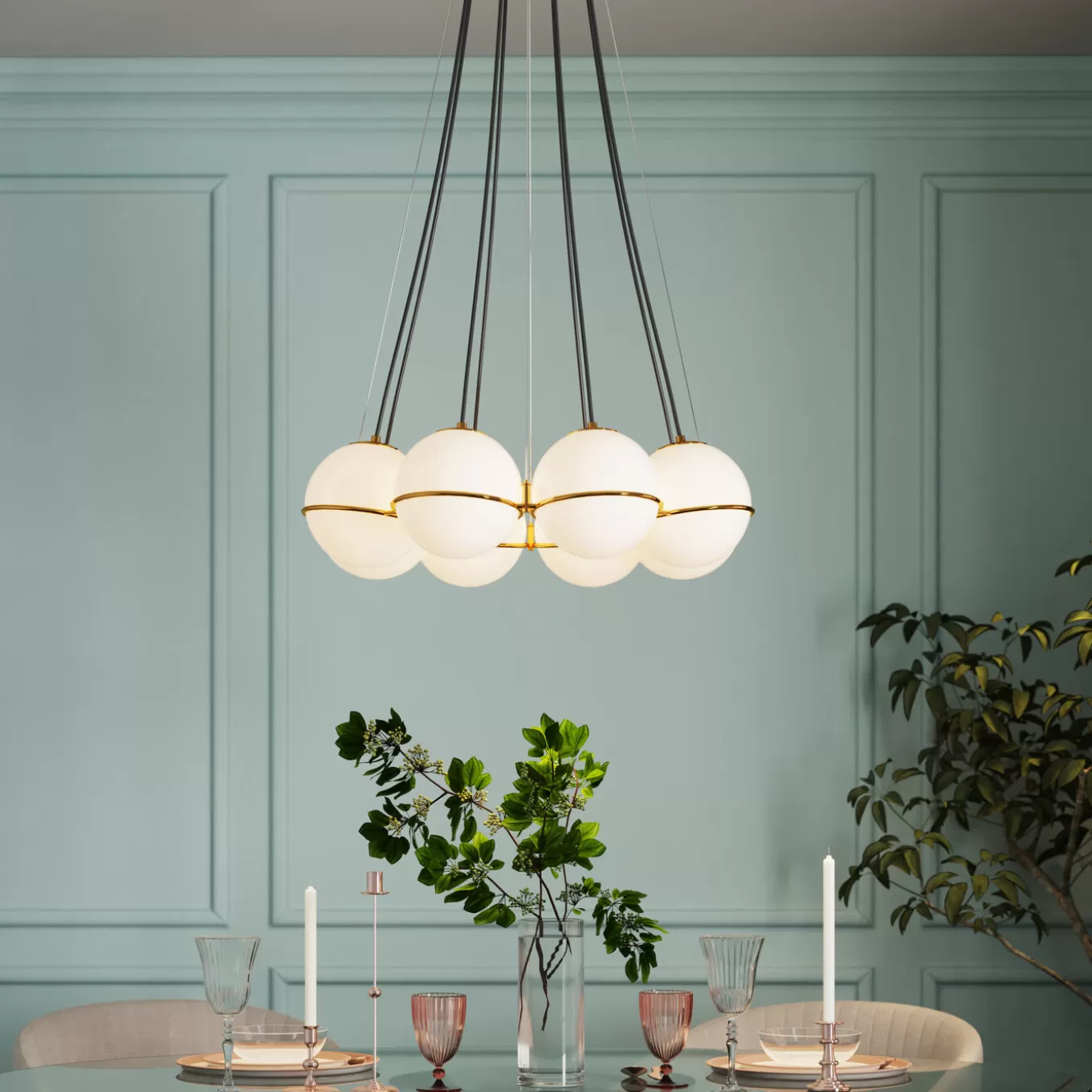 Pendant Lamp Globes Gold O71Cm^KARE Design Cheap