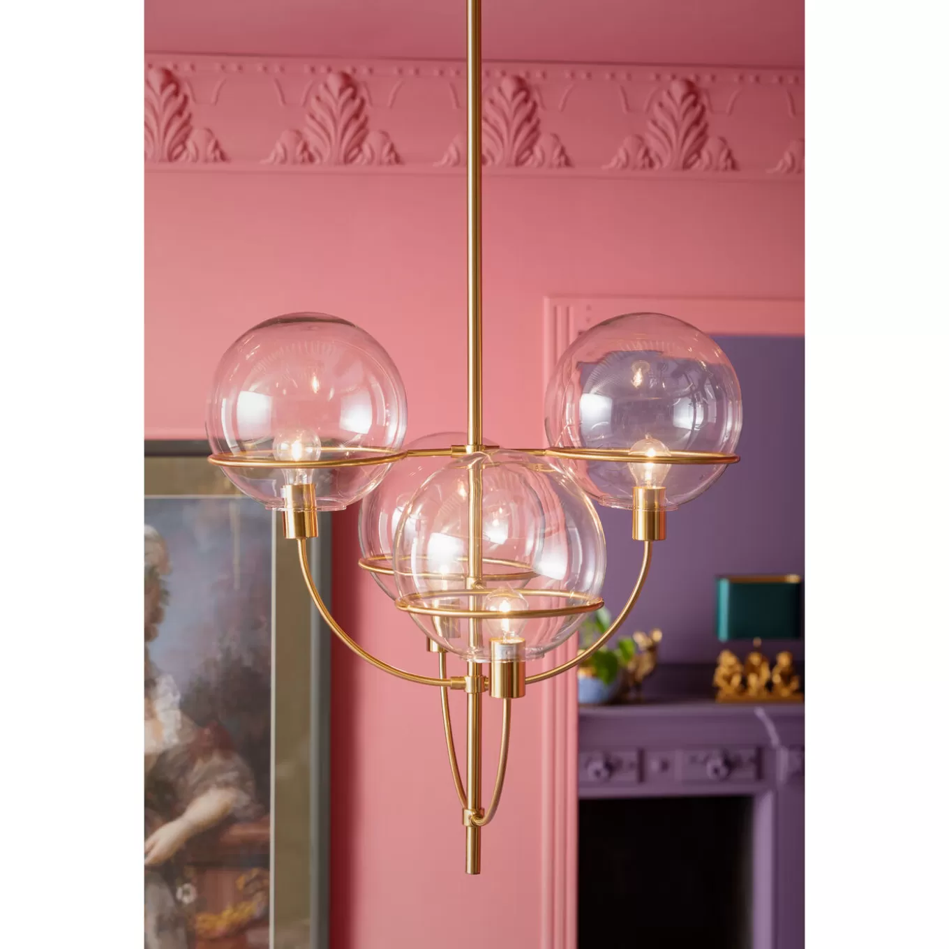 Pendant Lamp Lantern Brass O68Cm^KARE Design Shop