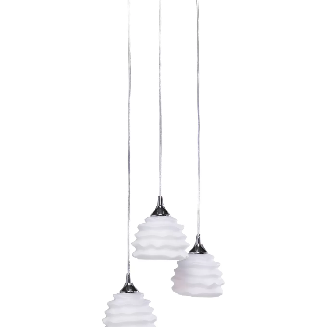 Pendant Lamp Ruffle White O 37Cm^KARE Design New