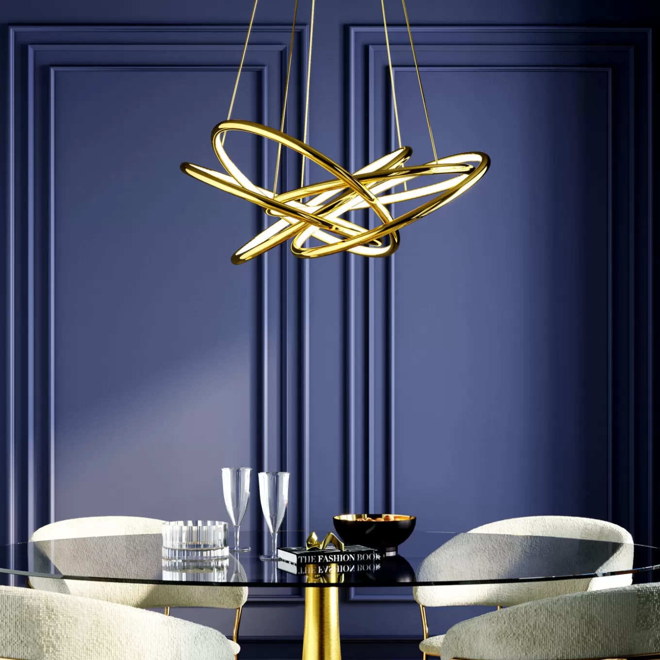 Pendant Lamp Saturn Led Gold Big^KARE Design Hot