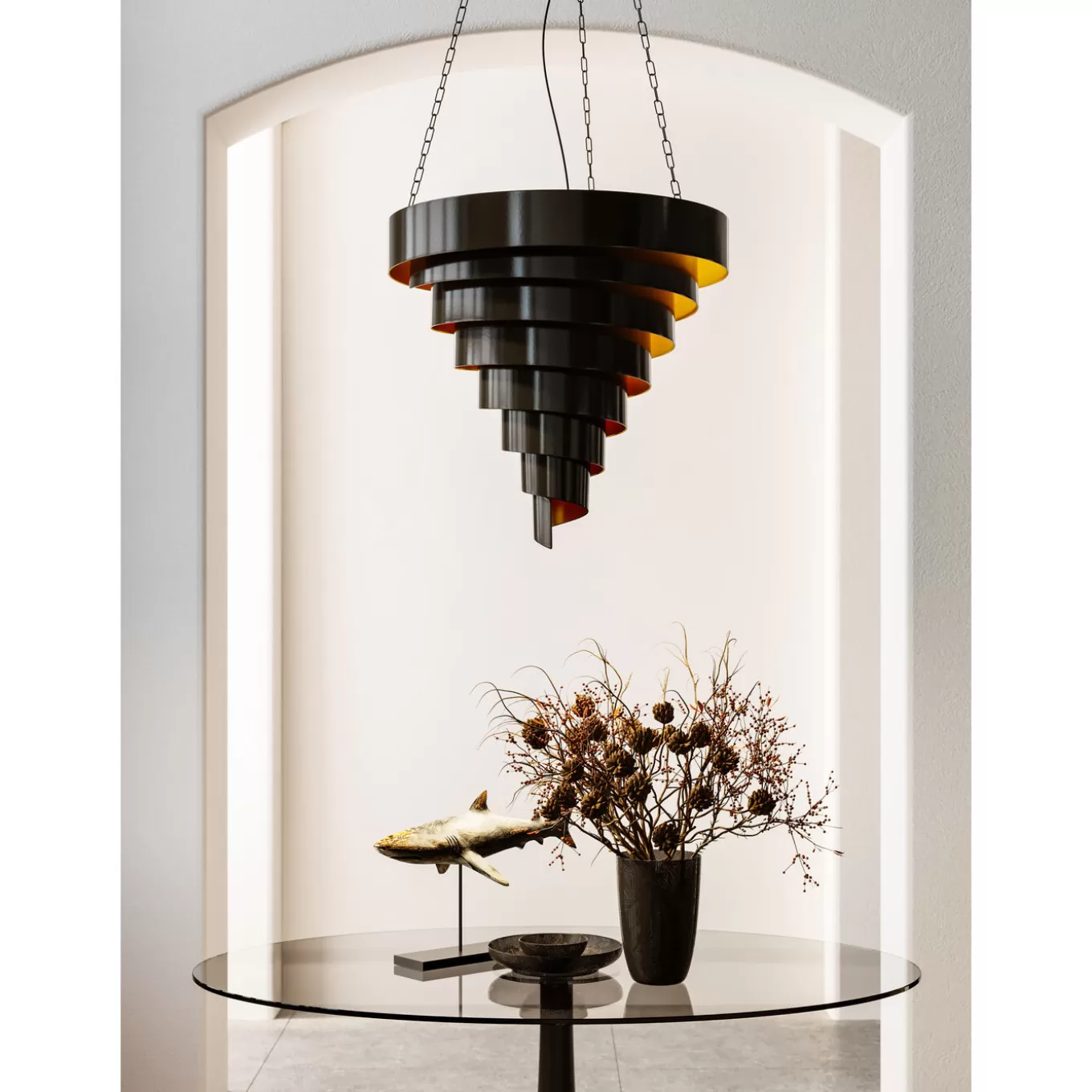 Pendant Lamp Spiral Catch O76Cm^KARE Design Sale