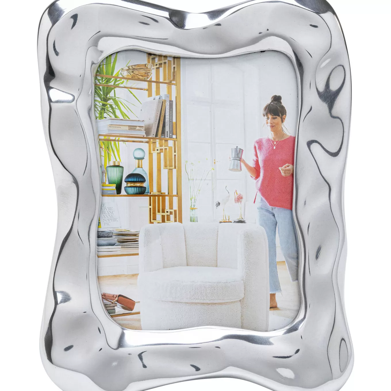 Picture Frame Jade Swing Silver 13X18Cm^KARE Design Best