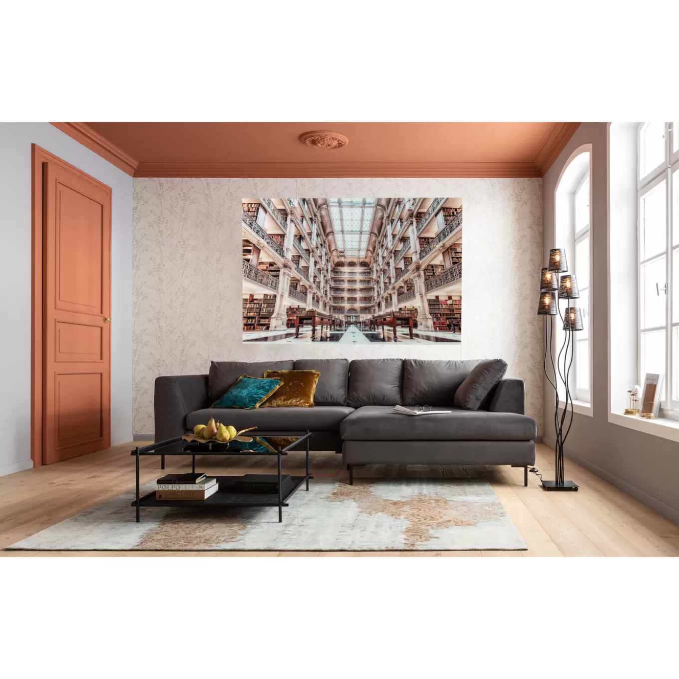 Picture Glass Library 150X100Cm^KARE Design Online