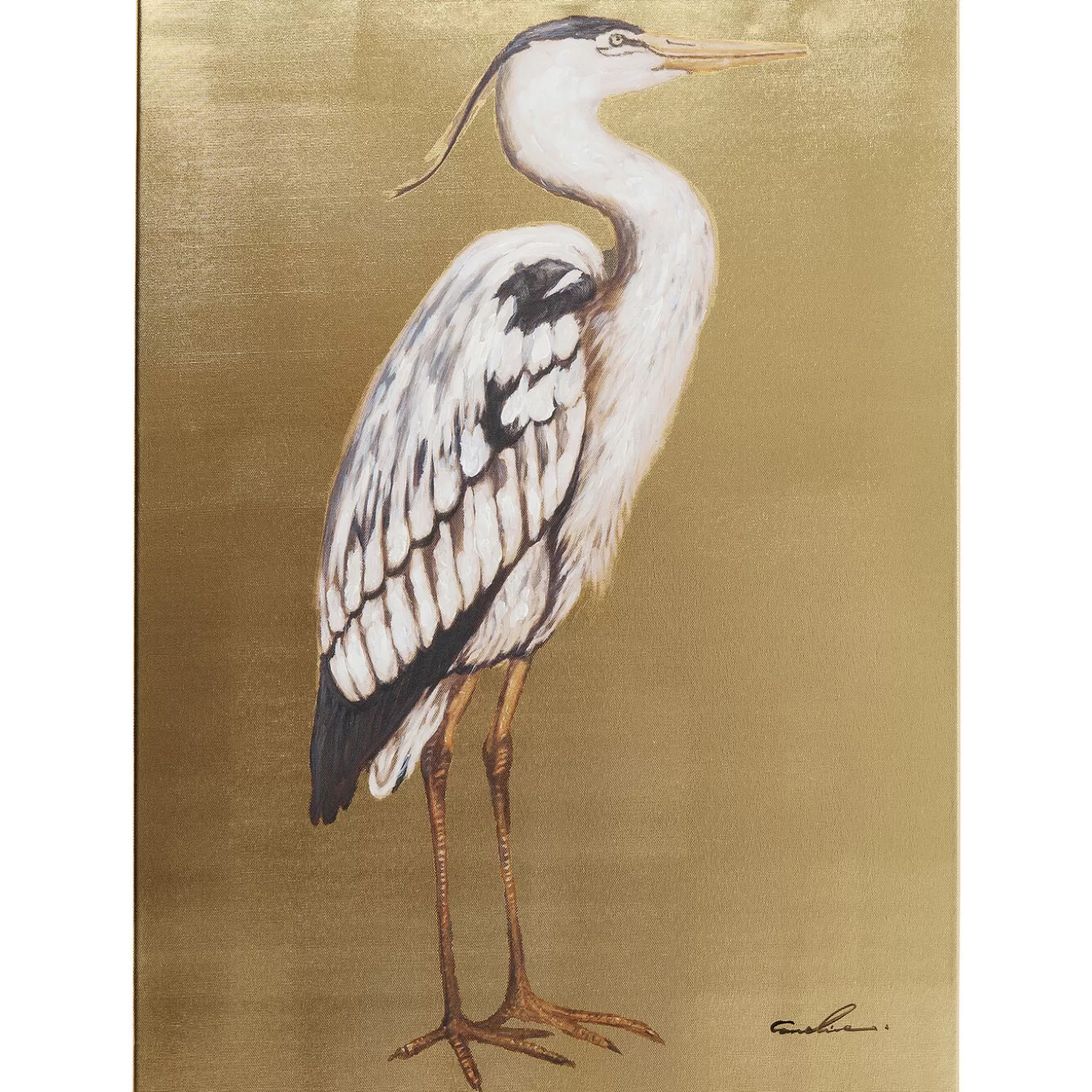 Picture Touched Heron Right 50X70Cm^KARE Design Best Sale