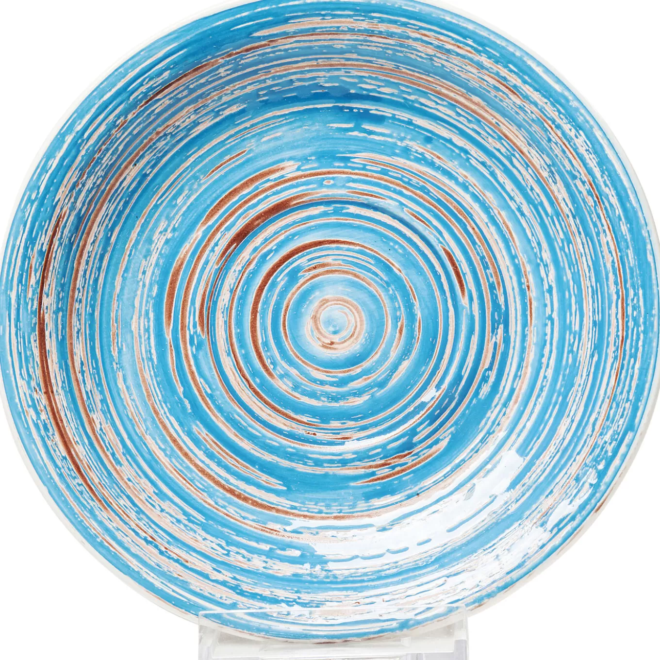 Plate Swirl Blue O19Cm^KARE Design Sale