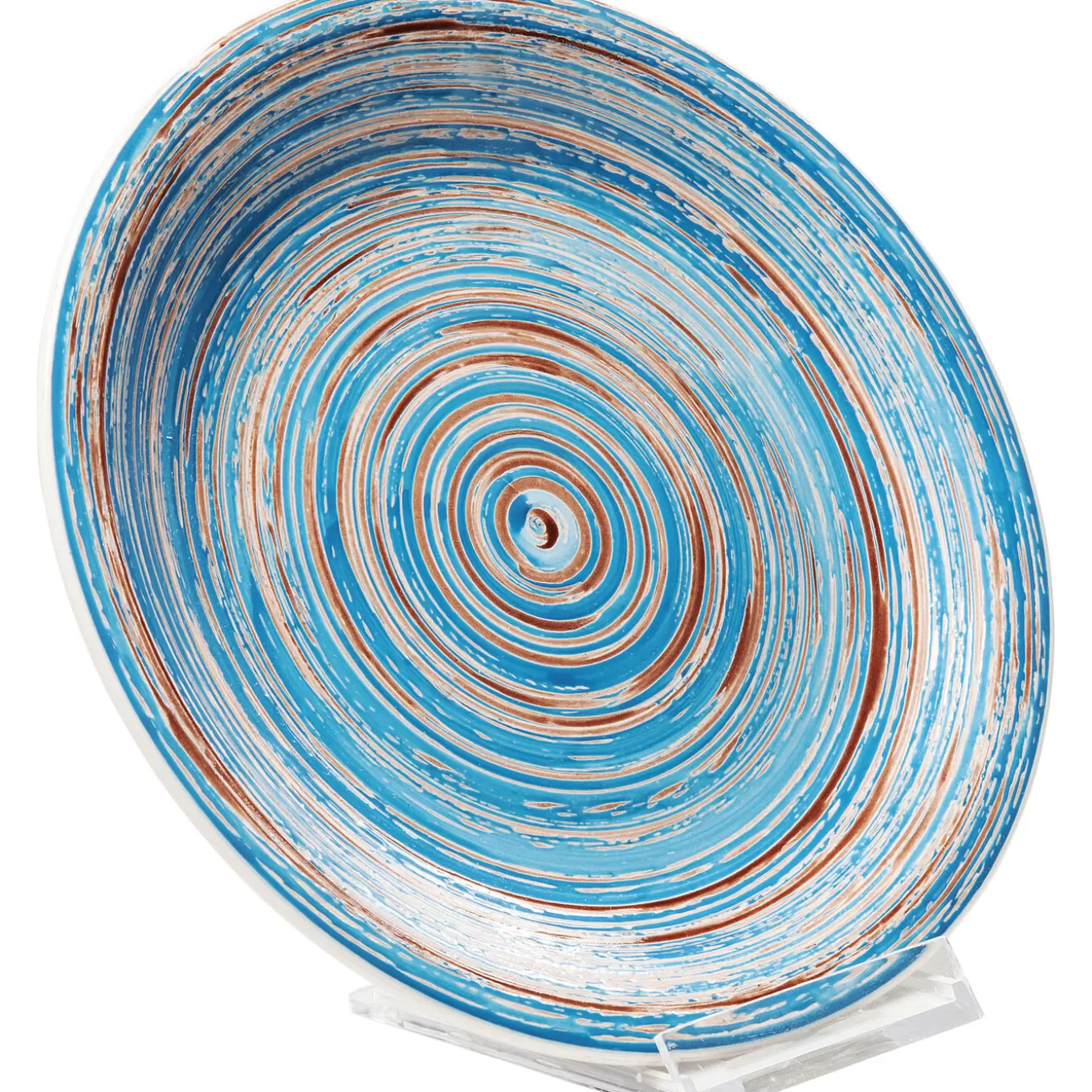 Plate Swirl Blue O19Cm^KARE Design Sale