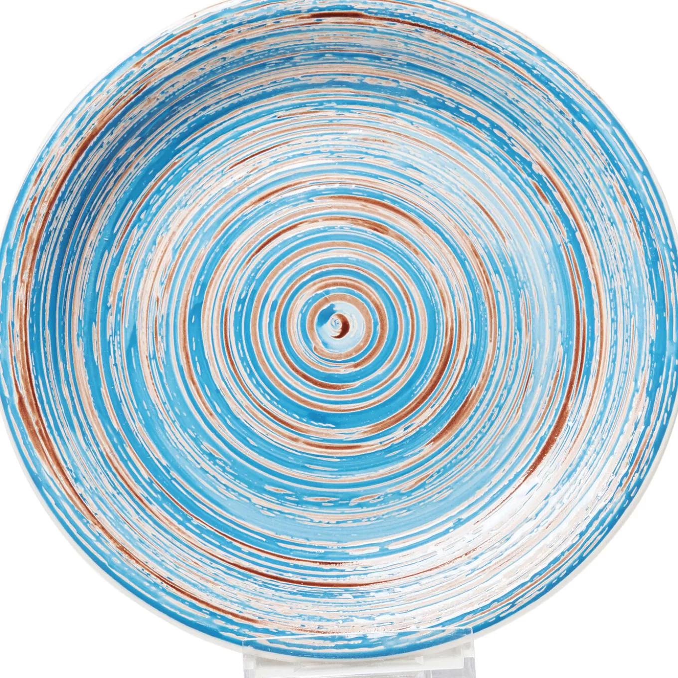 Plate Swirl Blue O27Cm^KARE Design Sale