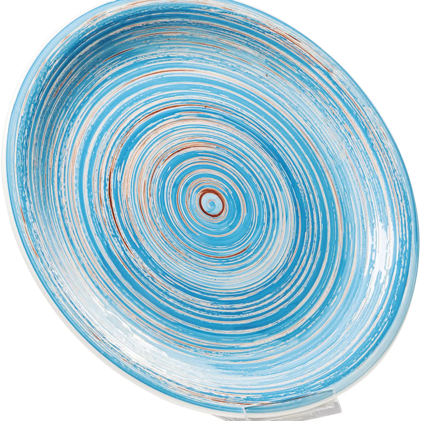 Plate Swirl Blue O27Cm^KARE Design Sale