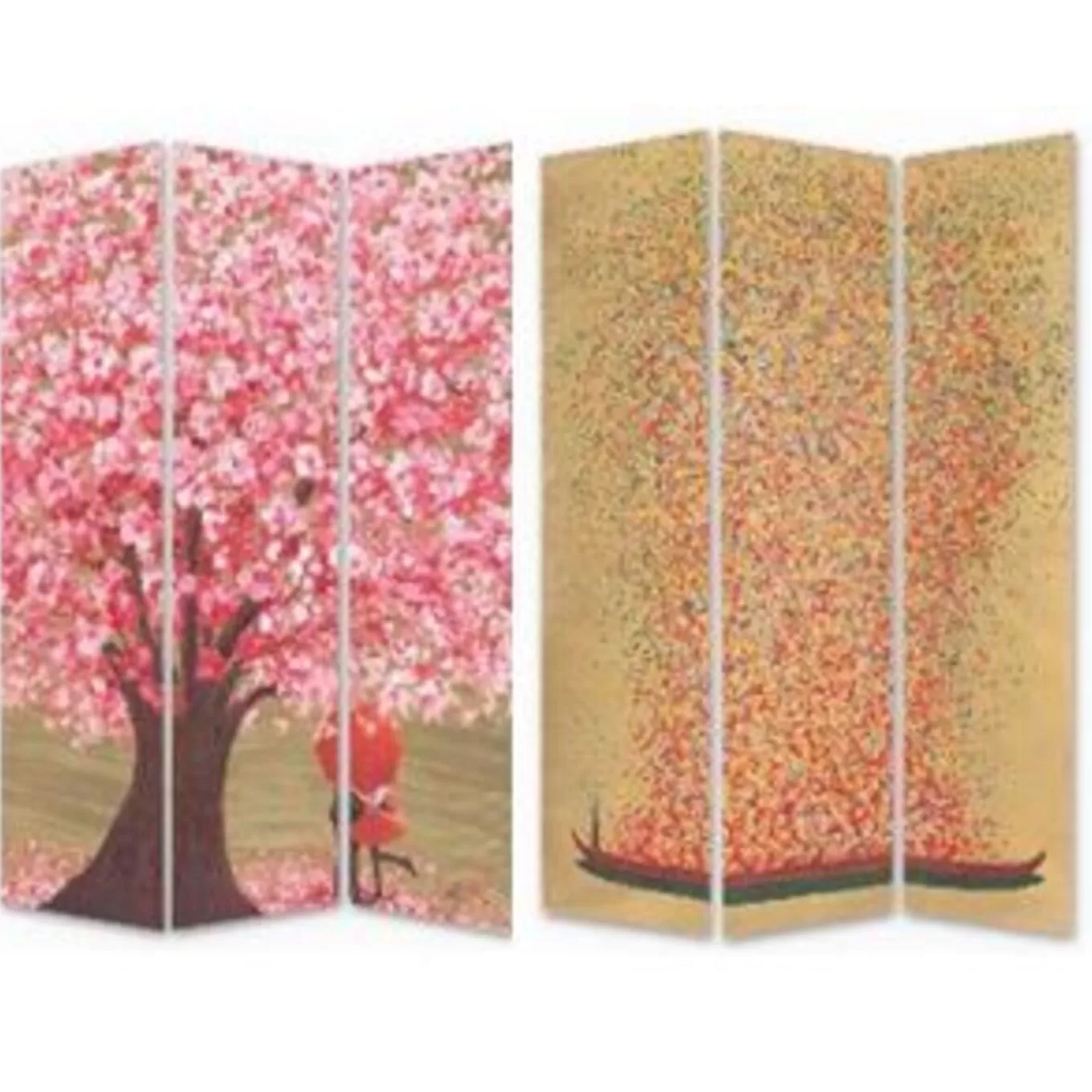 Room Divider Flower Couple Vs Flower Boat 120X180^KARE Design Store