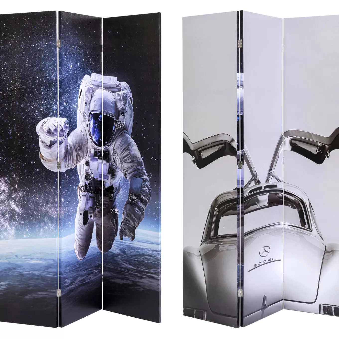 Room Divider Triptychon Man Vs Oldtimer 120X180Cm^KARE Design Shop