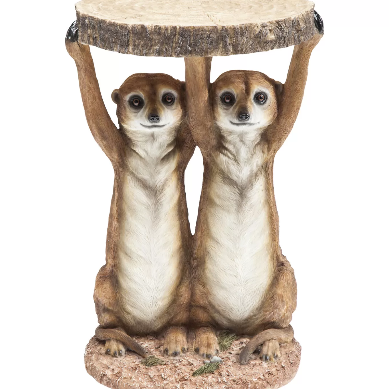 Side Table Animal Meerkat Sisters O33Cm^KARE Design New