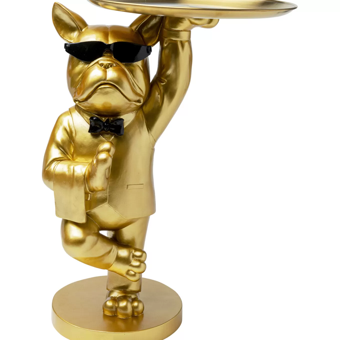 Side Table Cool Bulldog Tray Gold 34X55Cm^KARE Design Discount