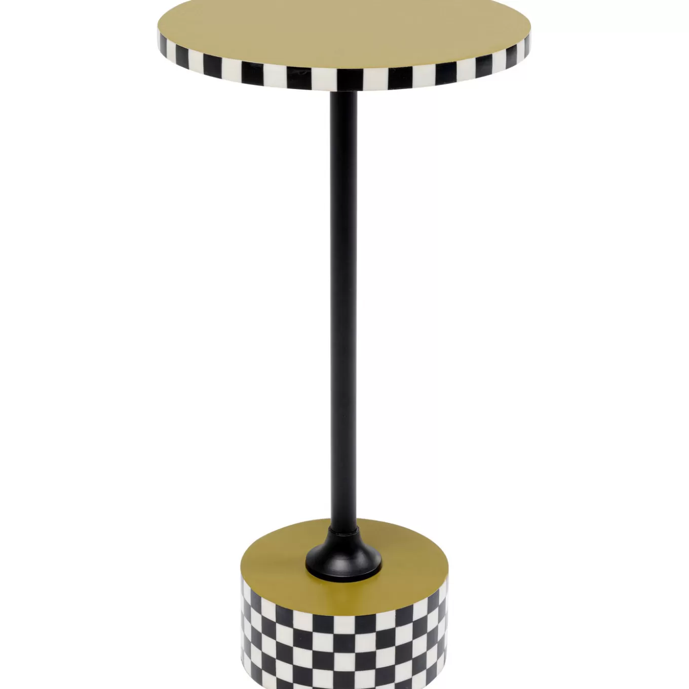 Side Table Domero Checkers Olive O25Cm^KARE Design New