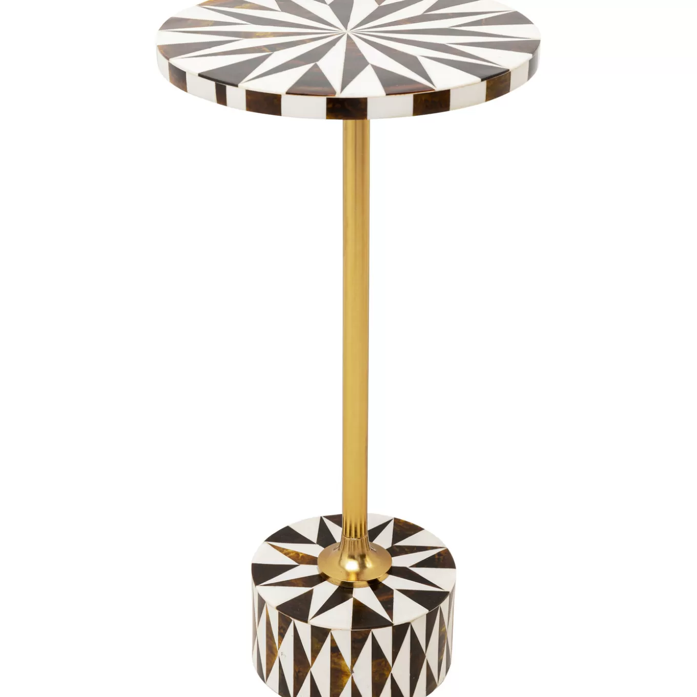 Side Table Domero Star Brown White O25Cm^KARE Design Shop