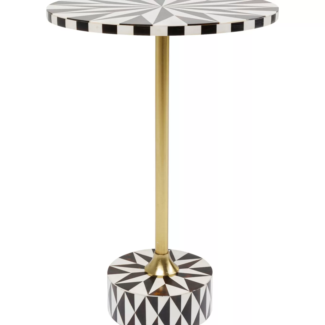 Side Table Domero Star Brown White O40Cm^KARE Design Best