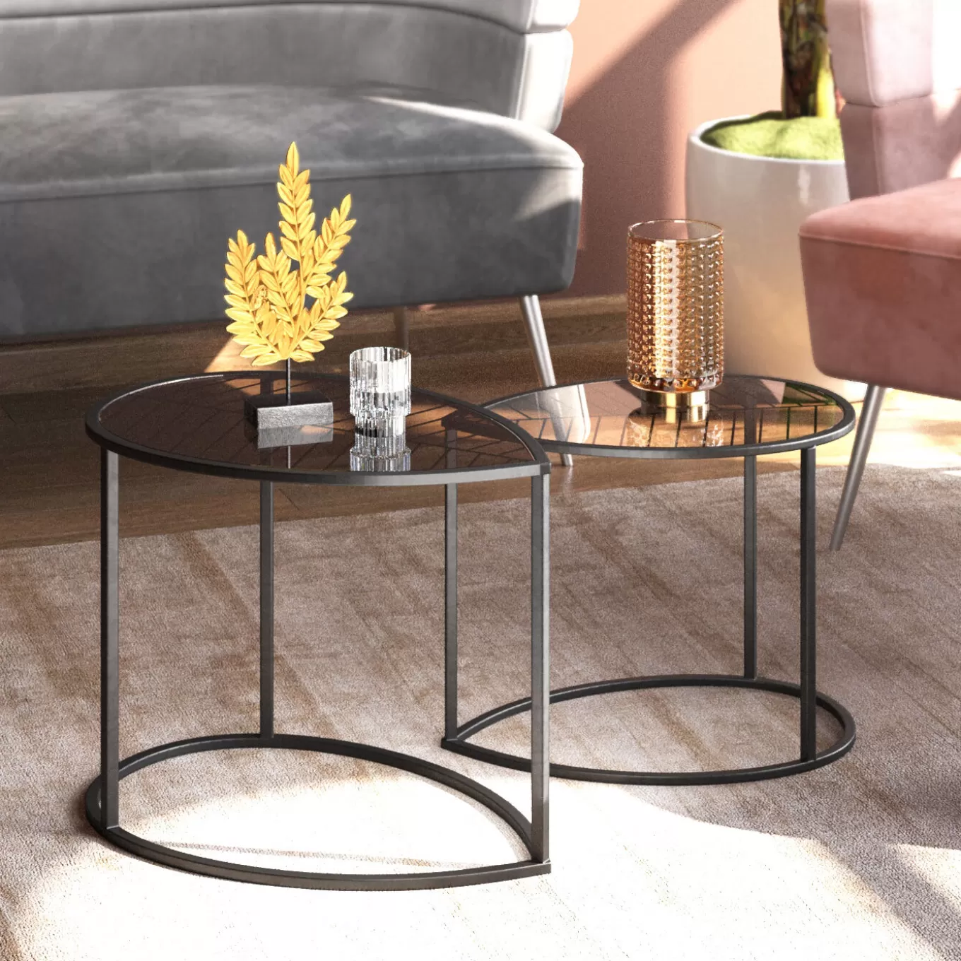 Side Table Linnea (2/Set)^KARE Design Store