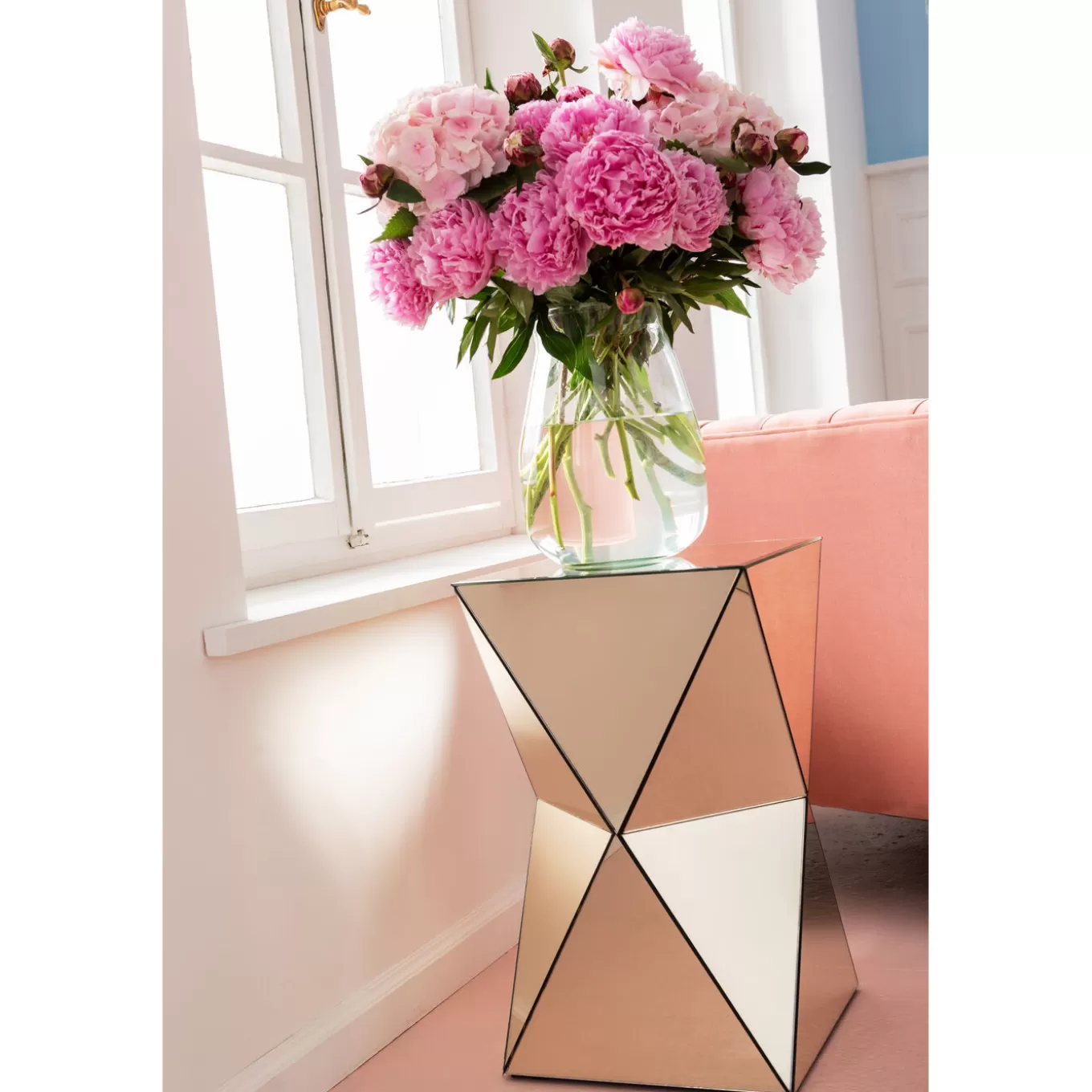 Side Table Luxury Triangle Champagne 32X32Cm^KARE Design Cheap