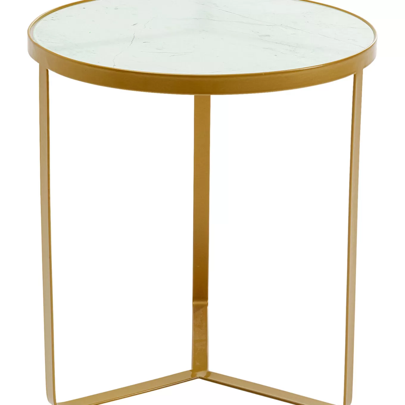 Side Table Marble Gold O45^KARE Design Online