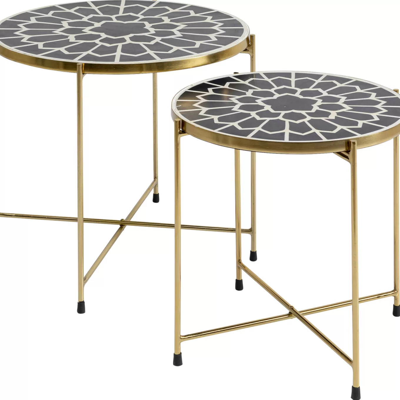 Side Table Priya Black (2/Set)^KARE Design Cheap