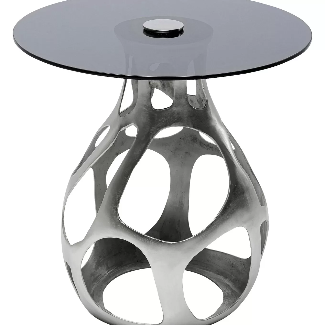 Side Table Volcano Silver O60Cm^KARE Design Outlet