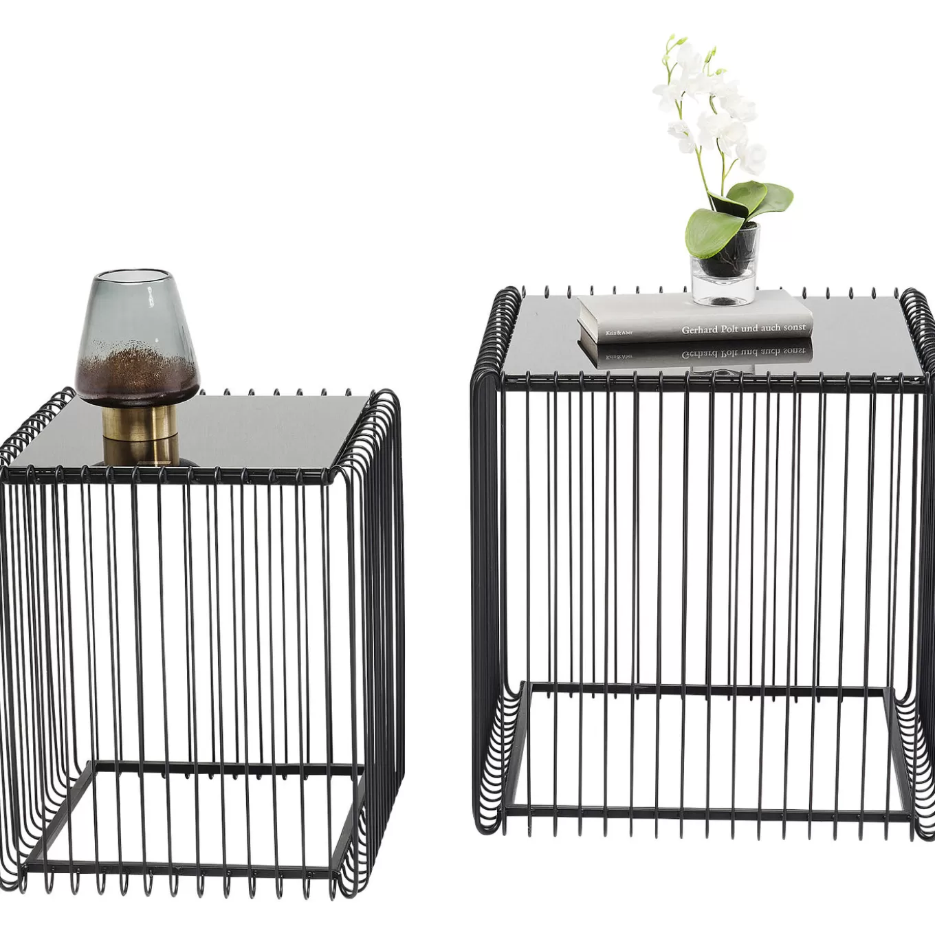 Side Table Wire Square Black 45X45Cm (2/Set)^KARE Design Outlet