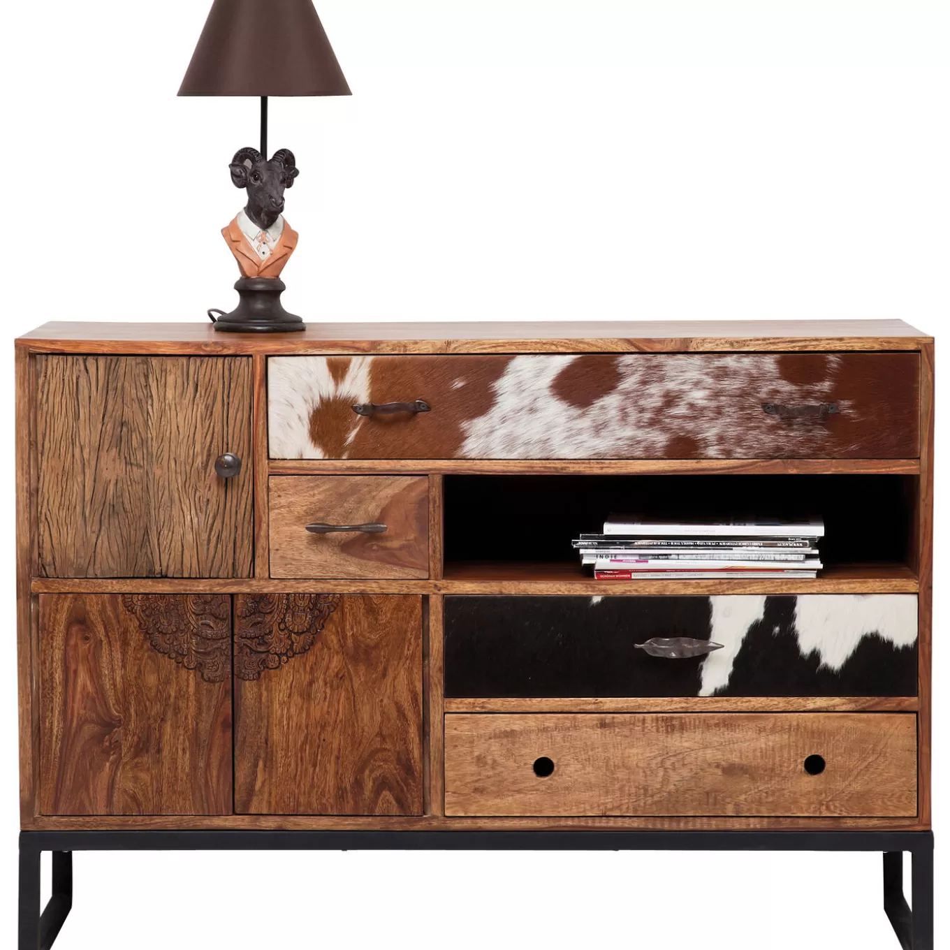 Sideboard Rodeo 3Doors 4Drw^KARE Design Clearance