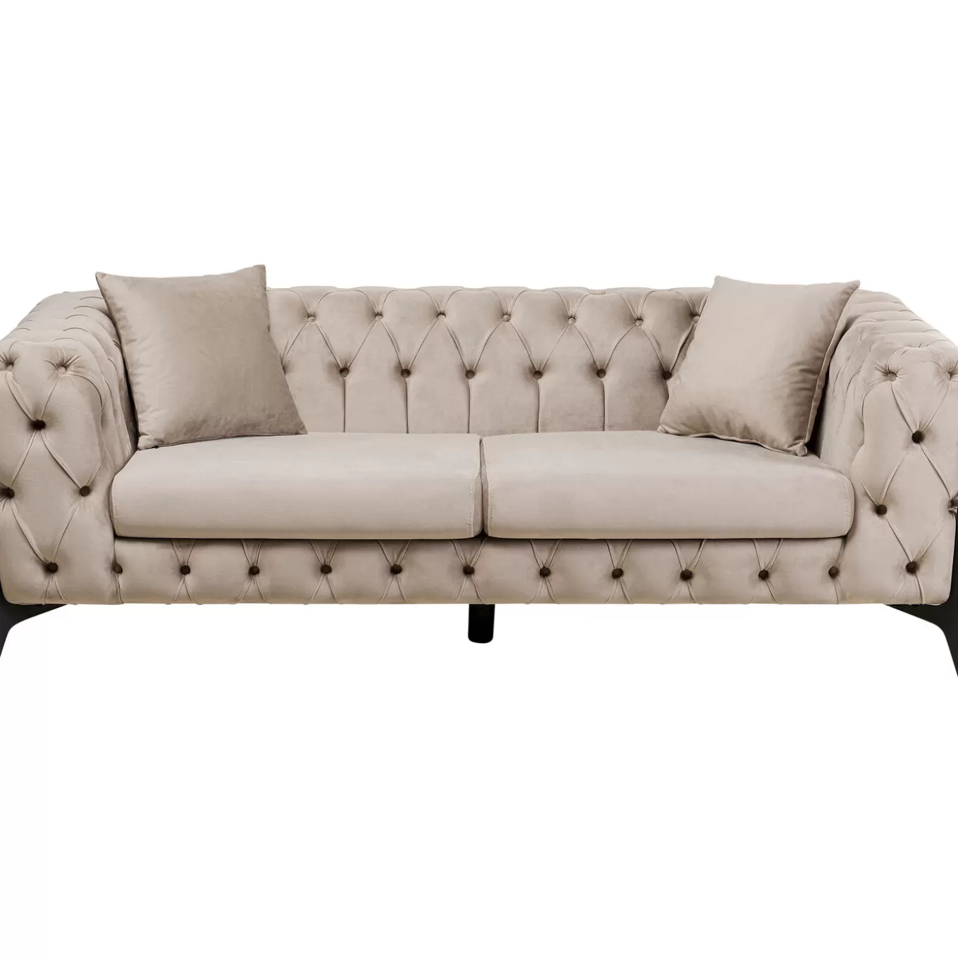 Sofa Bellissima 2-Seater Velvet Beige 200Cm^KARE Design Best