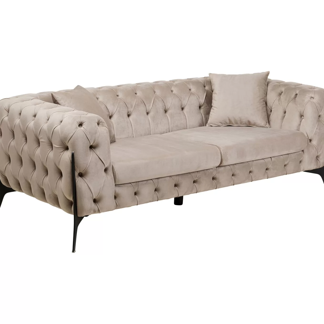 Sofa Bellissima 2-Seater Velvet Beige 200Cm^KARE Design Best