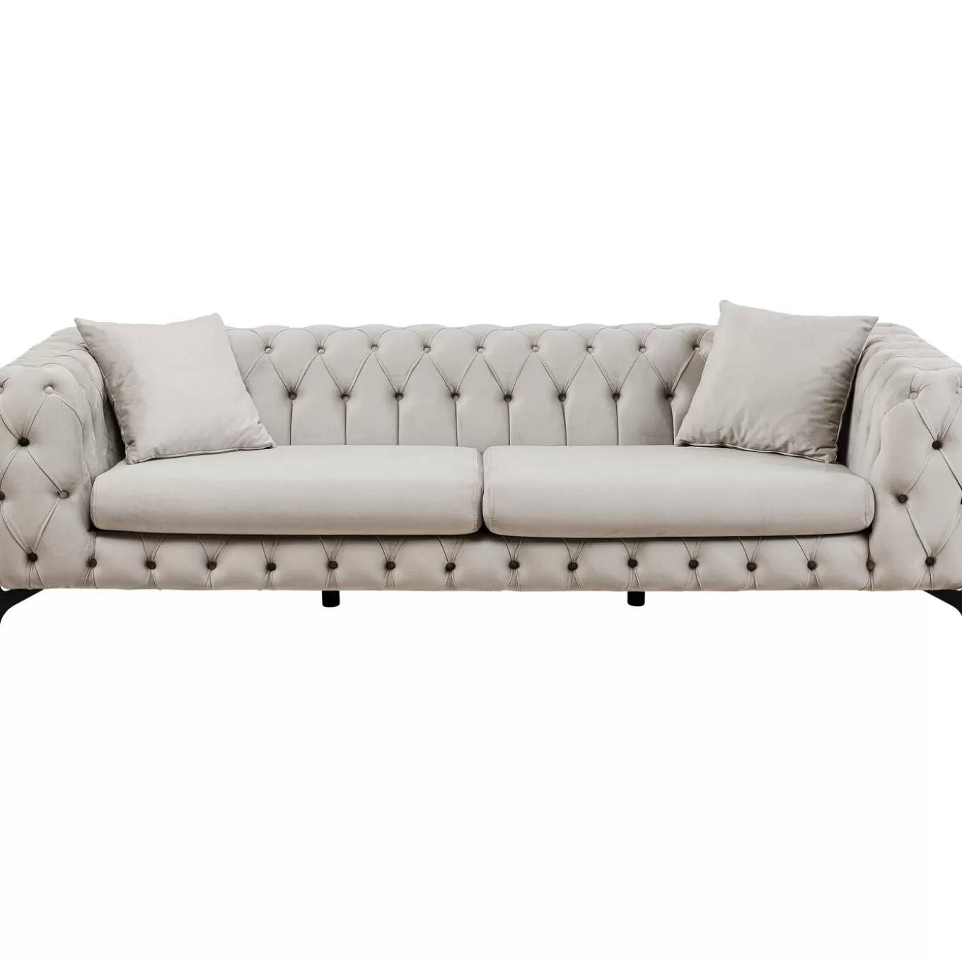 Sofa Bellissima 3-Seater Velvet Beige 240Cm^KARE Design Discount