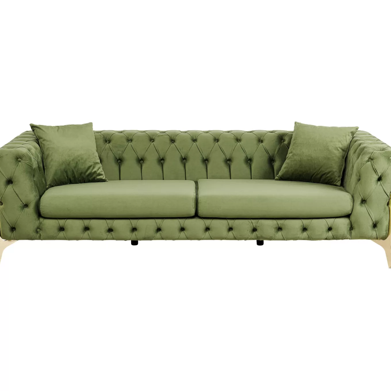 Sofa Bellissima 3-Seater Velvet Green 240Cm^KARE Design Online