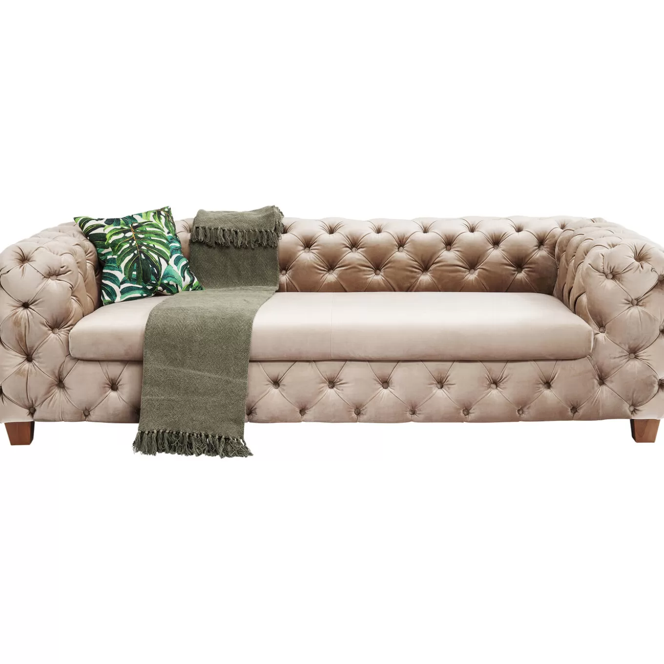 Sofa Desire 3-Seater Velvet Ecru^KARE Design Store