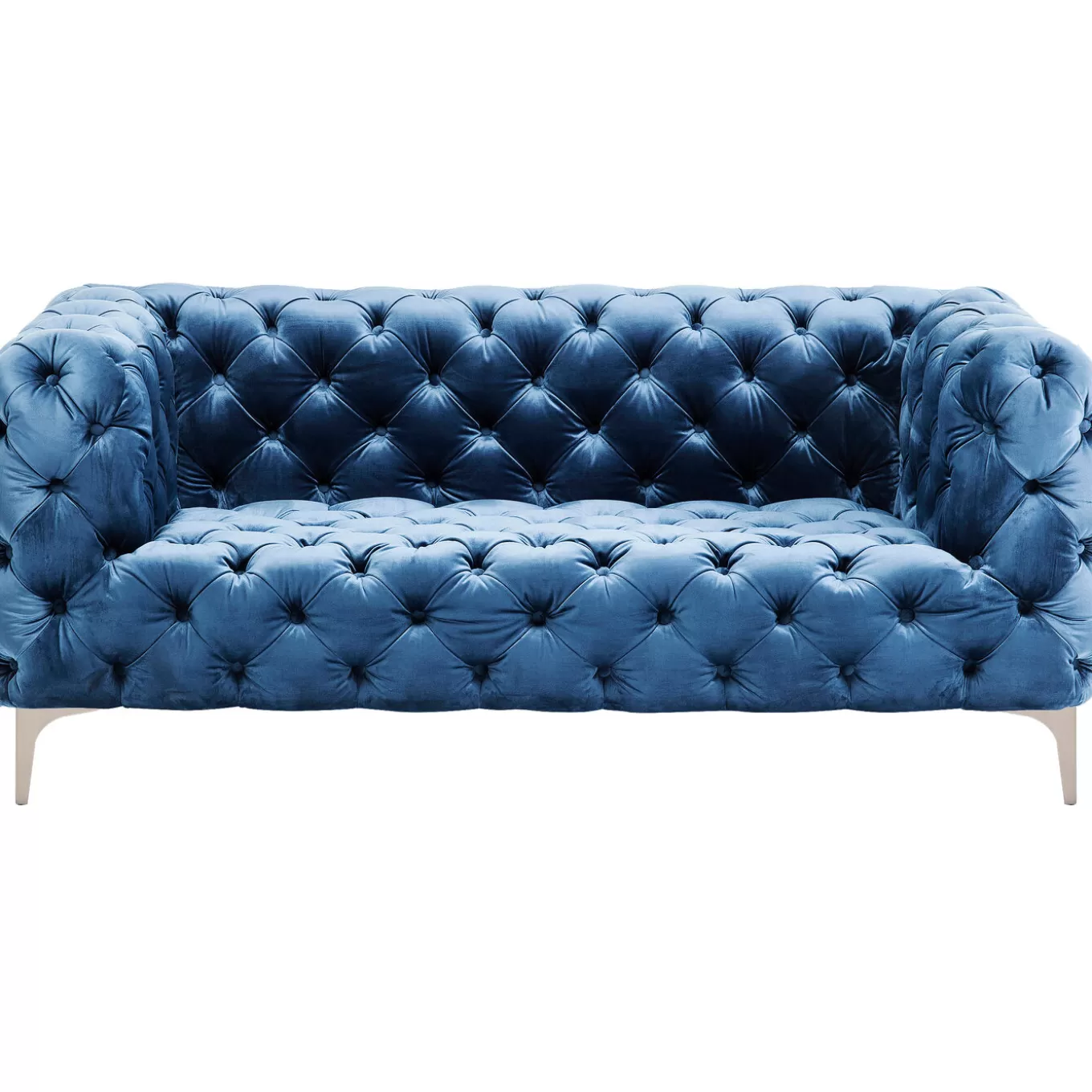 Sofa Look 2-Seater Velvet Blue^KARE Design Shop