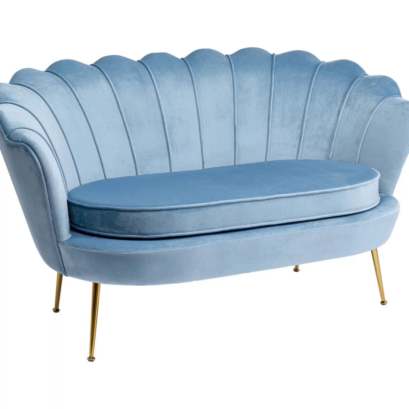 Sofa Water Lily 2-Seater Gold Aqua^KARE Design Store