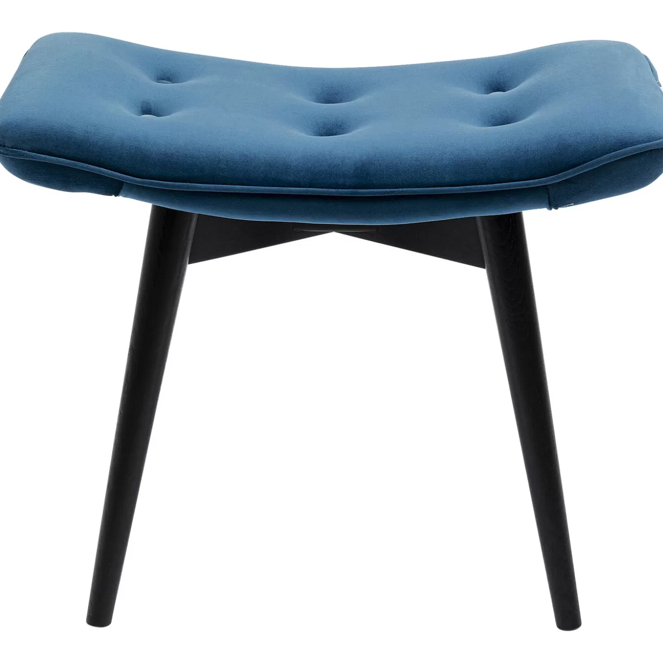 Stool Black Vicky Velvet Bluegreen 59X37Cm^KARE Design Cheap