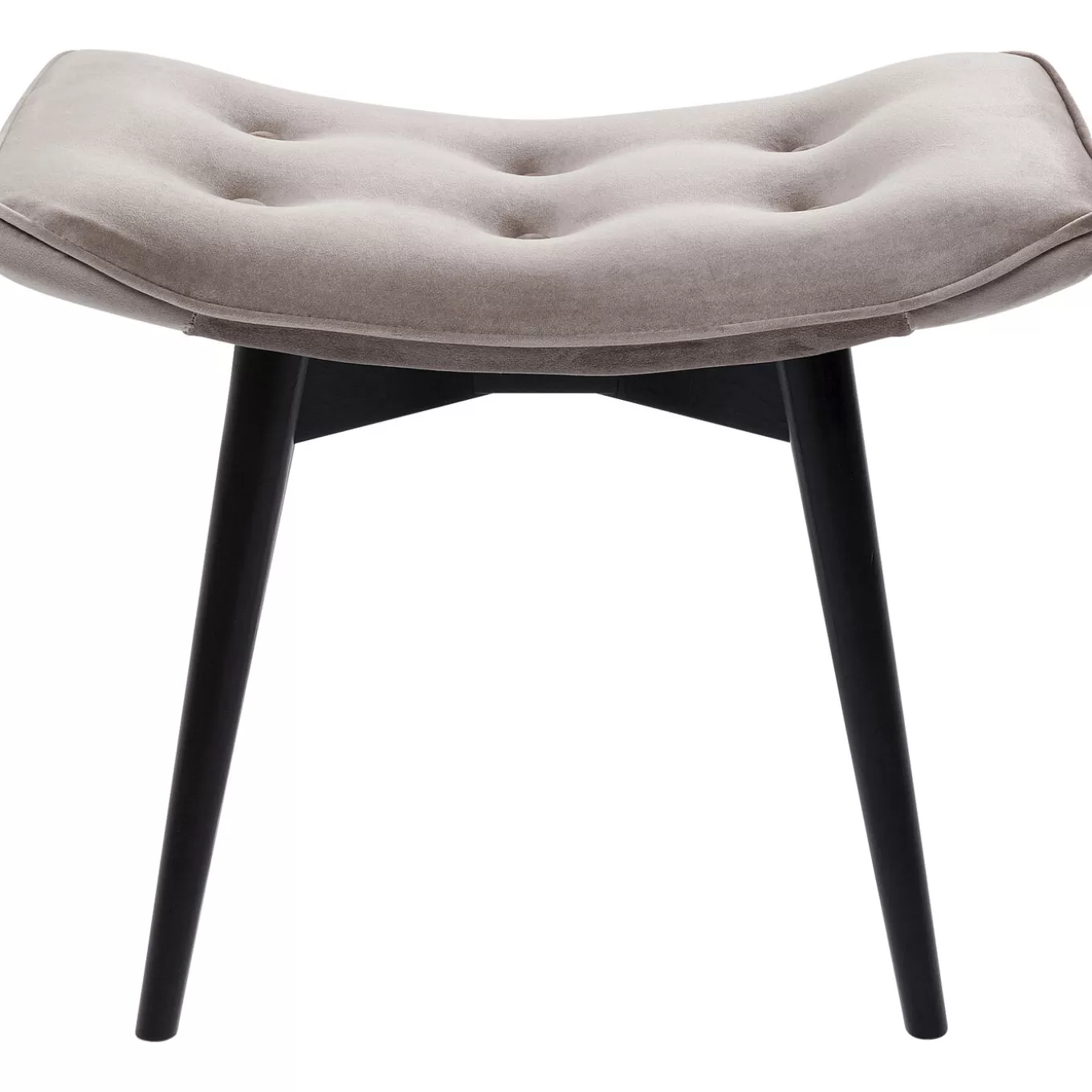 Stool Black Vicky Velvet Grey 46X59Cm^KARE Design Cheap