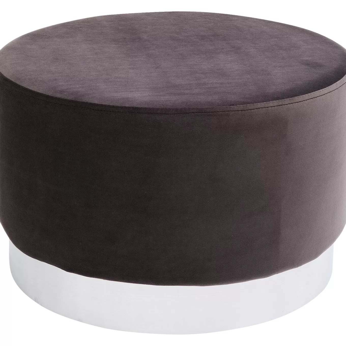 Stool Cherry Dark Grey Silver O55Cm^KARE Design Shop