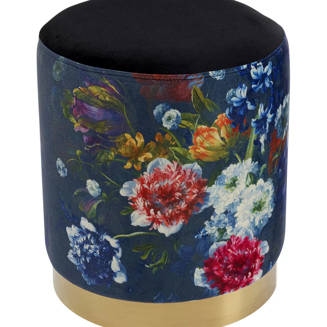 Stool Cherry Flower Black Brass O32Cm^KARE Design Discount