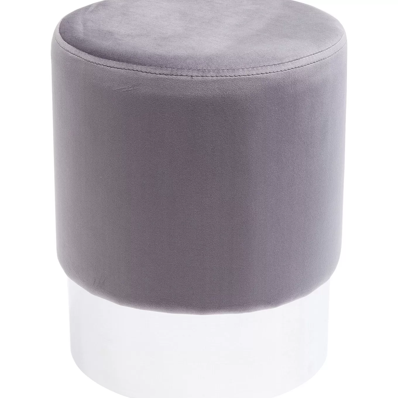 Stool Cherry Light Grey Silver O35Cm^KARE Design Outlet