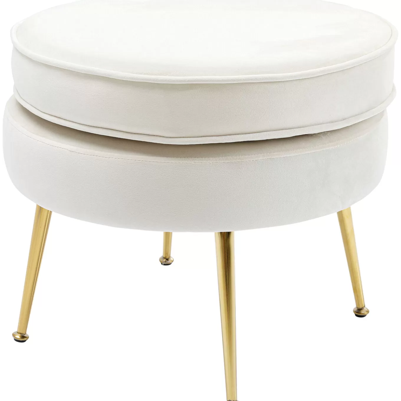 Stool Water Lily Beige O50Cm^KARE Design Store